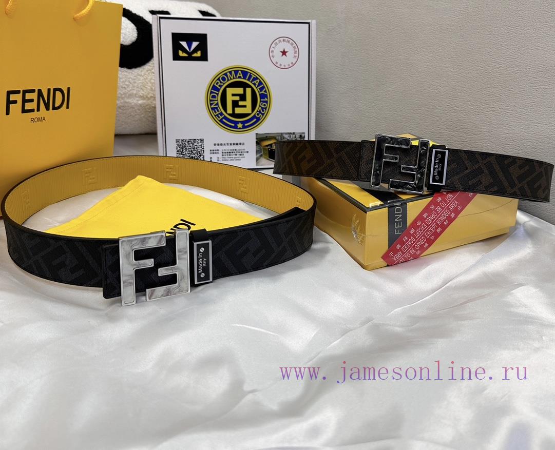 Belt FENDI Fendi ReproductionThe waistband is made of 100% cowhide, ensuring genuine leather x4zwomcn - Image 2