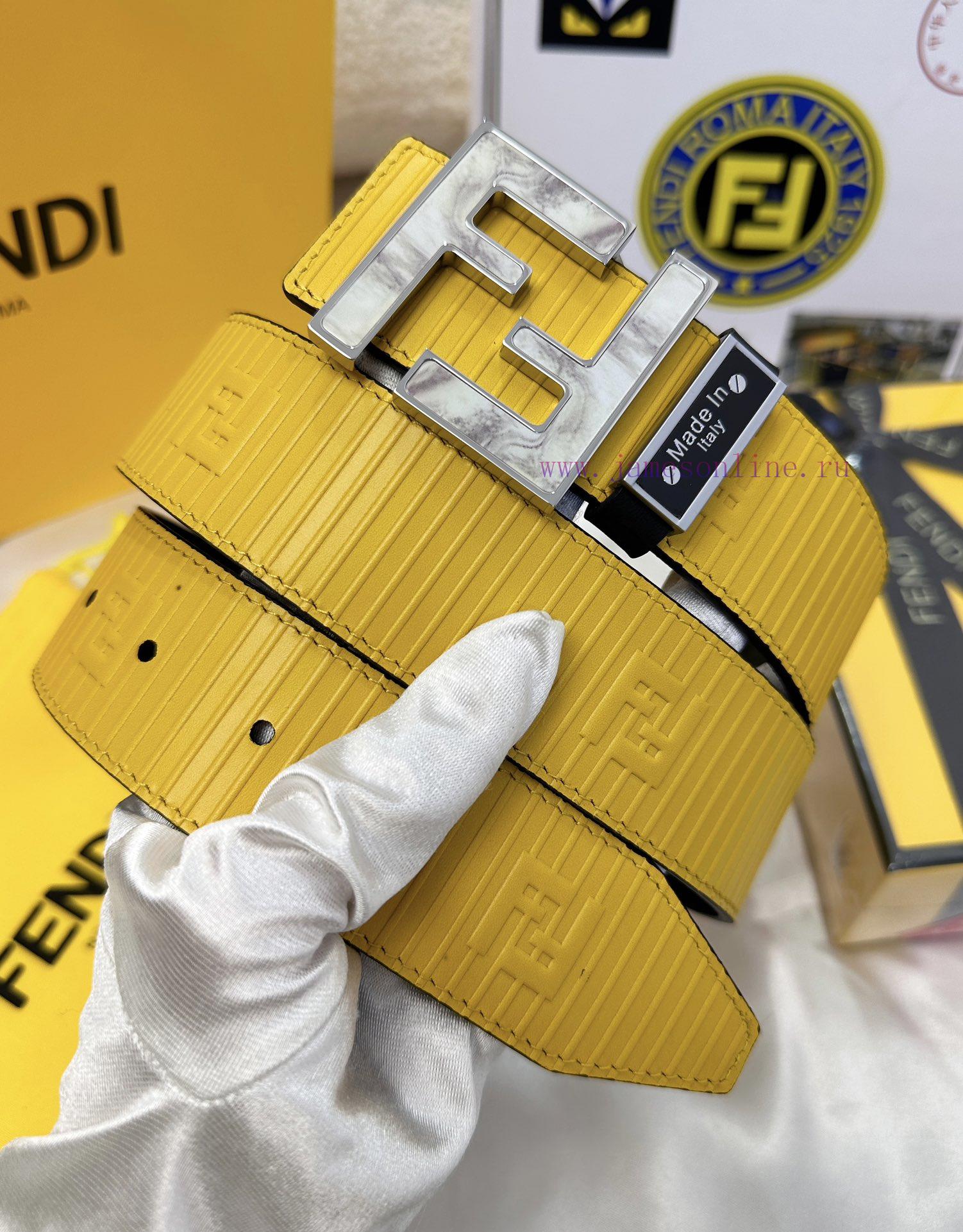 Belt FENDI Fendi ReproductionThe waistband is made of 100% cowhide, ensuring genuine leather 6xaa1t1r - Image 2