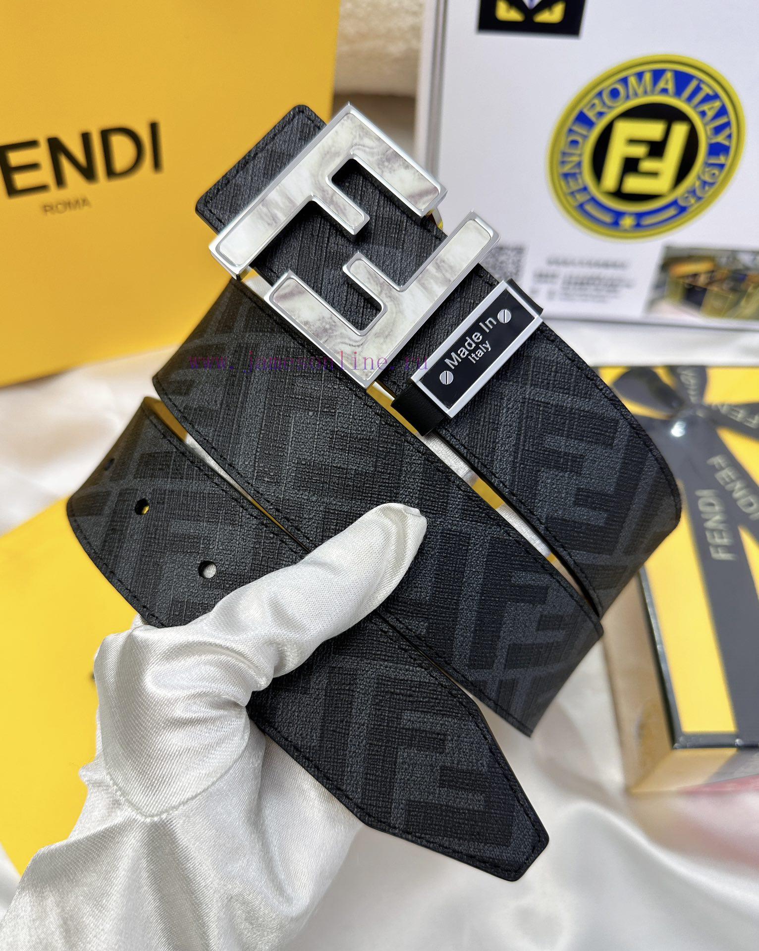 Belt FENDI Fendi ReproductionThe waistband is made of 100% cowhide, ensuring genuine leather 97yyqt5j - Image 2