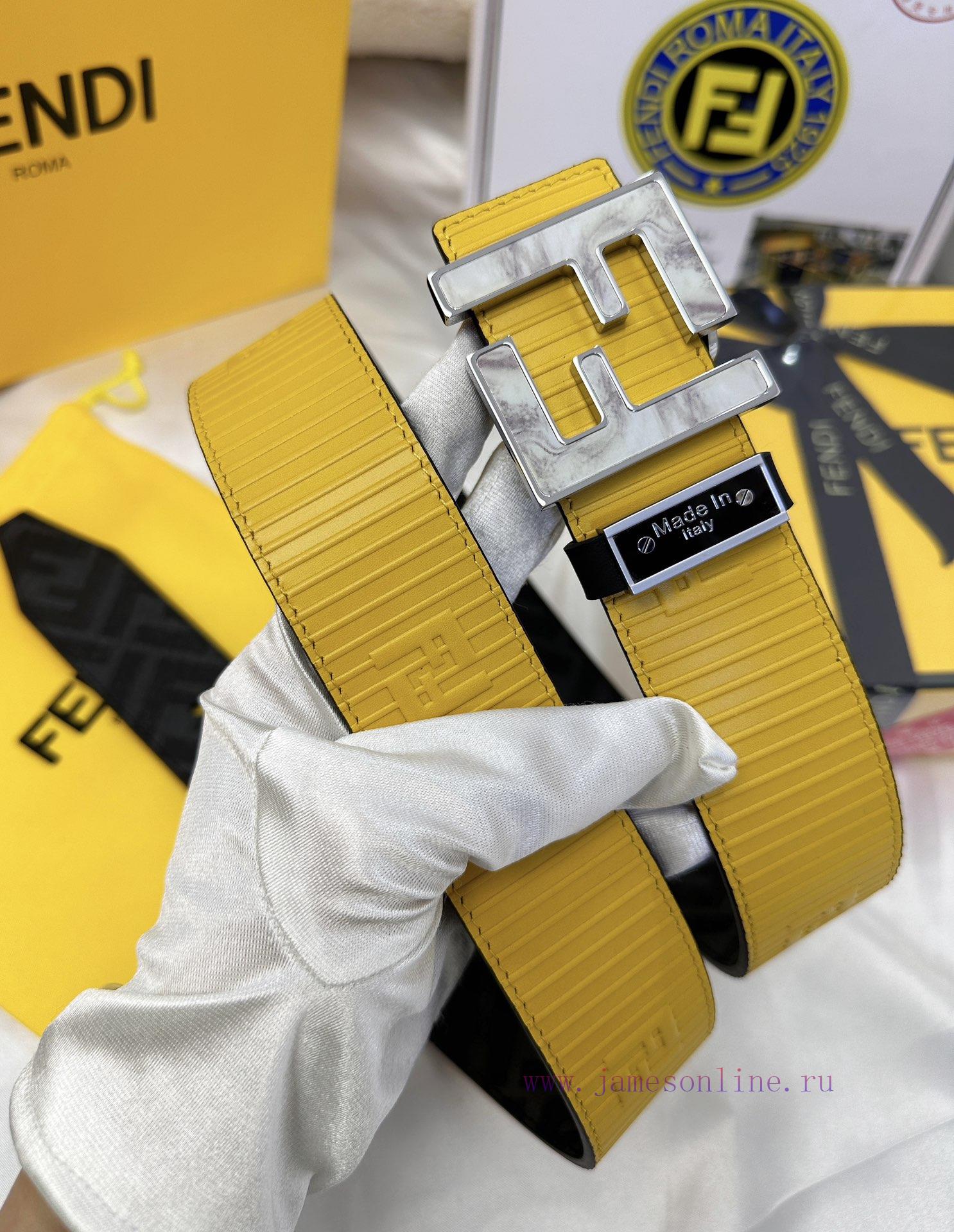 Belt FENDI Fendi ReproductionThe waistband is made of 100% cowhide, ensuring genuine leather 6xaa1t1r - Image 3