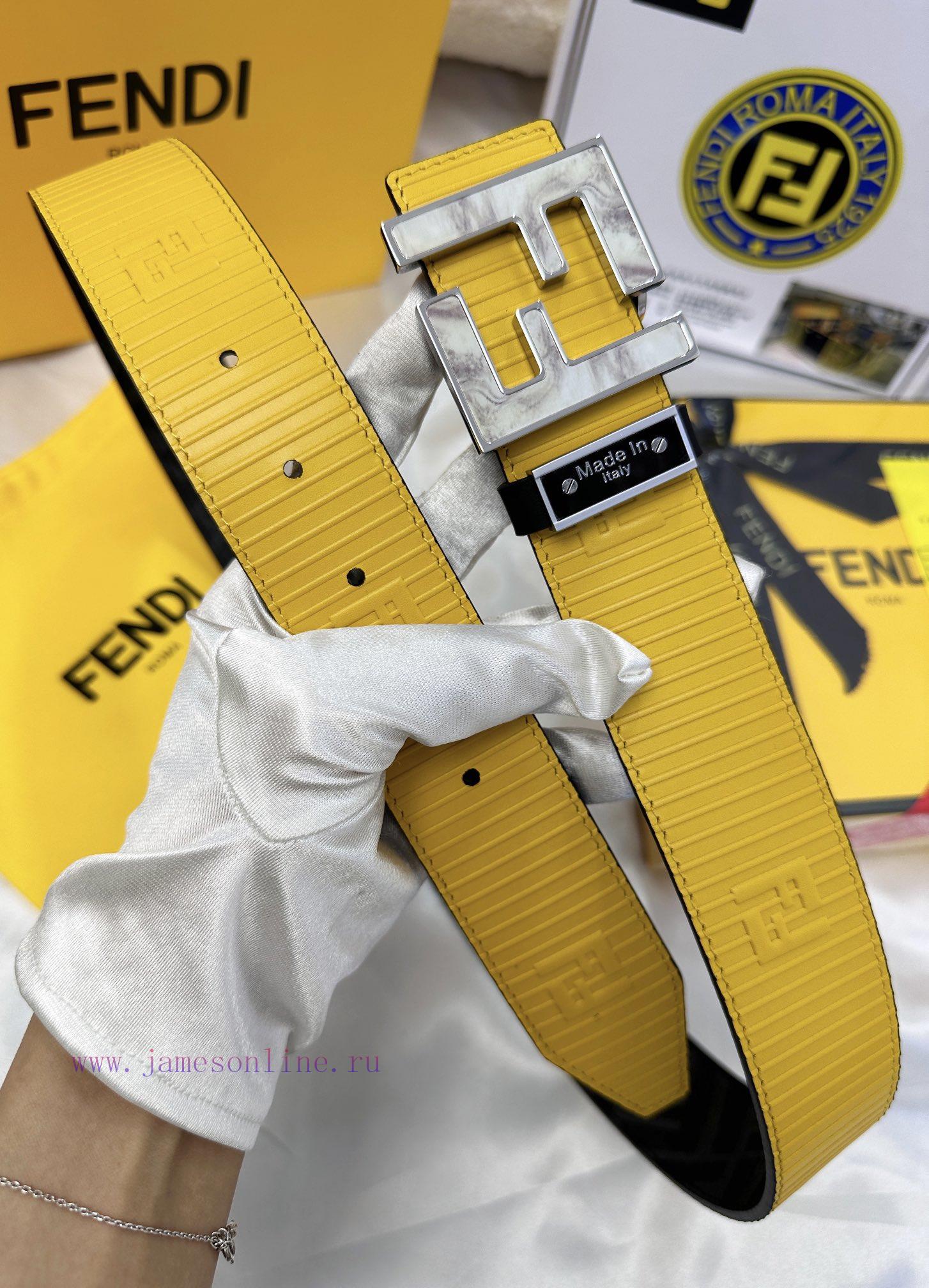 Belt FENDI Fendi ReproductionThe waistband is made of 100% cowhide, ensuring genuine leather 6xaa1t1r - Image 5