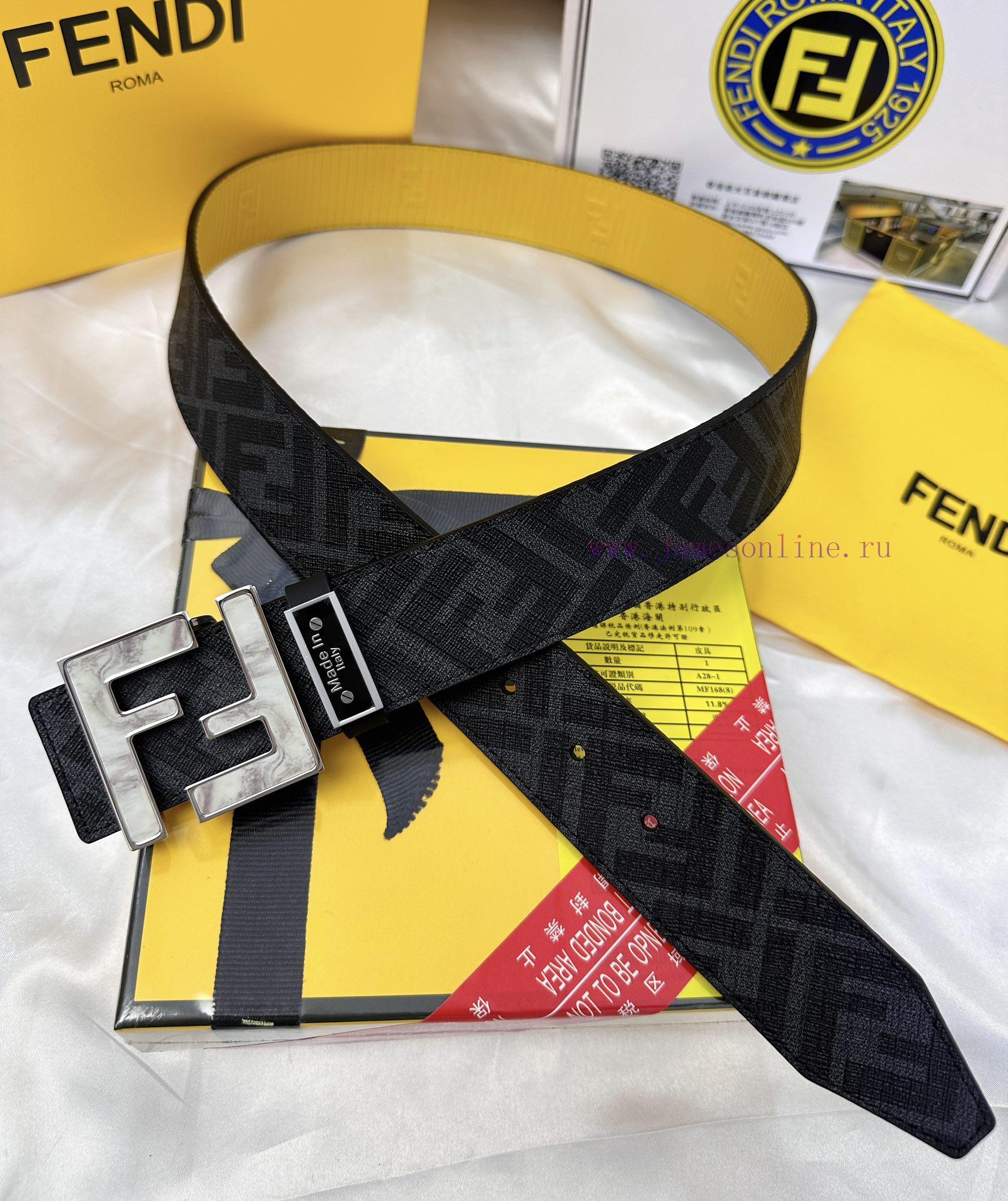 Belt FENDI Fendi ReproductionThe waistband is made of 100% cowhide, ensuring genuine leather 97yyqt5j - Image 7