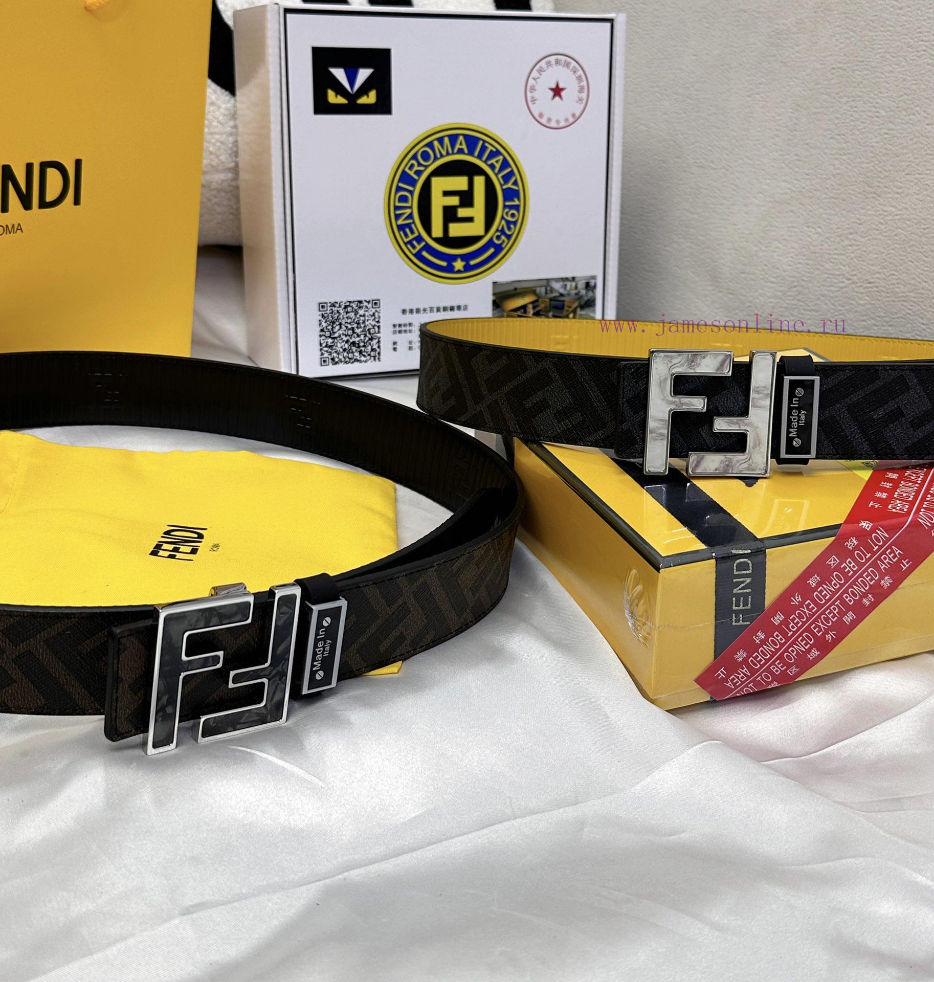 Belt FENDI Fendi ReproductionThe waistband is made of 100% cowhide, ensuring genuine leather 6xaa1t1r - Image 9