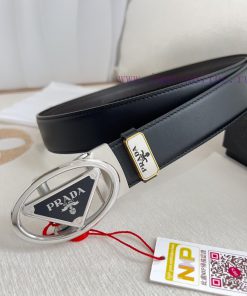Prada PRADA Belt Automatic BeltAutomatic belt, classic pure steel material automatic buckle, dqfw3kuv