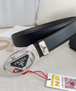 Prada PRADA Belt Automatic BeltAutomatic belt, classic pure steel material automatic buckle, eb954c6o