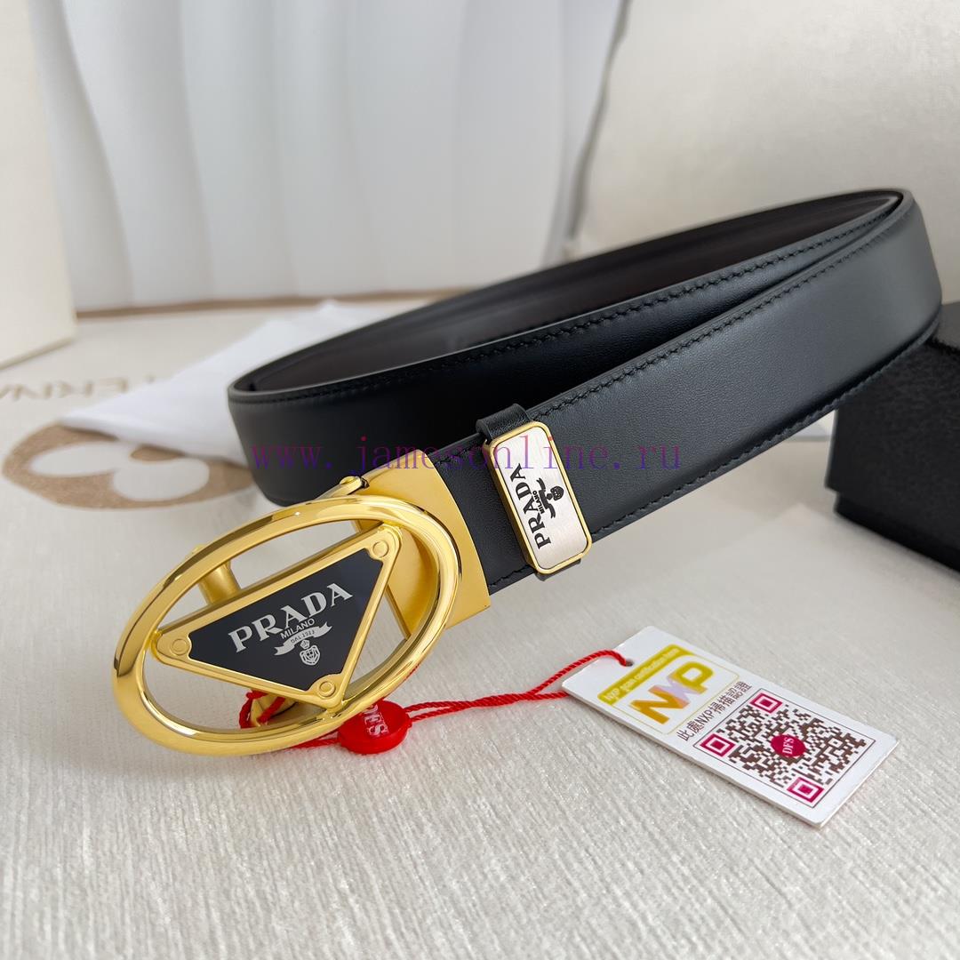 Prada PRADA Belt Automatic BeltAutomatic belt, classic pure steel material automatic buckle, dqfw3kuv - Image 3