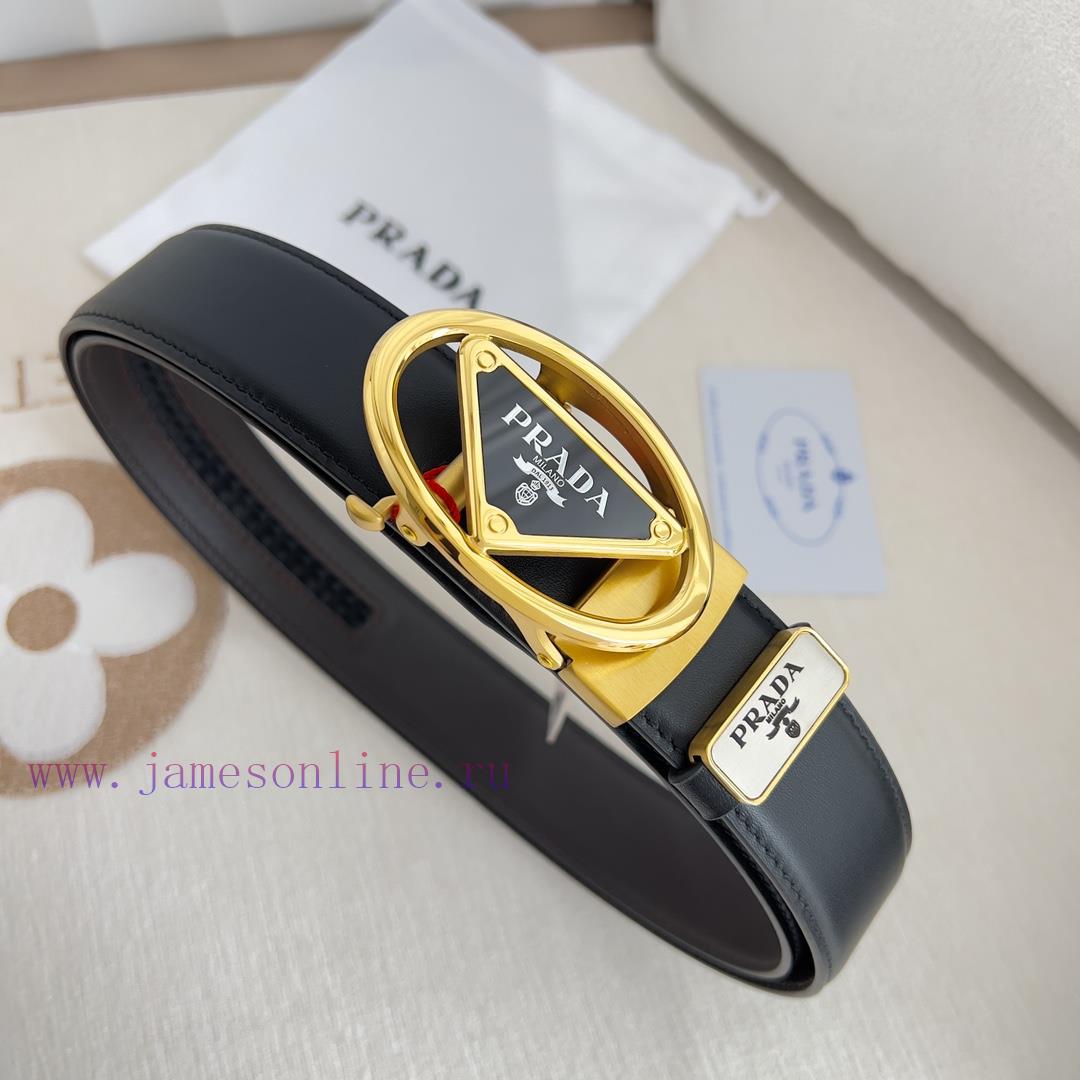 Prada PRADA Belt Automatic BeltAutomatic belt, classic pure steel material automatic buckle, dqfw3kuv - Image 5