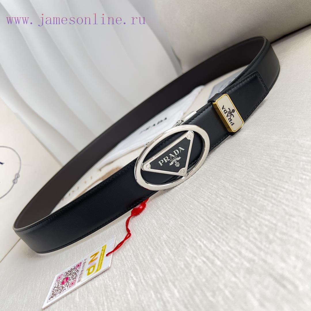 Prada PRADA Belt Automatic BeltAutomatic belt, classic pure steel material automatic buckle, dqfw3kuv - Image 6