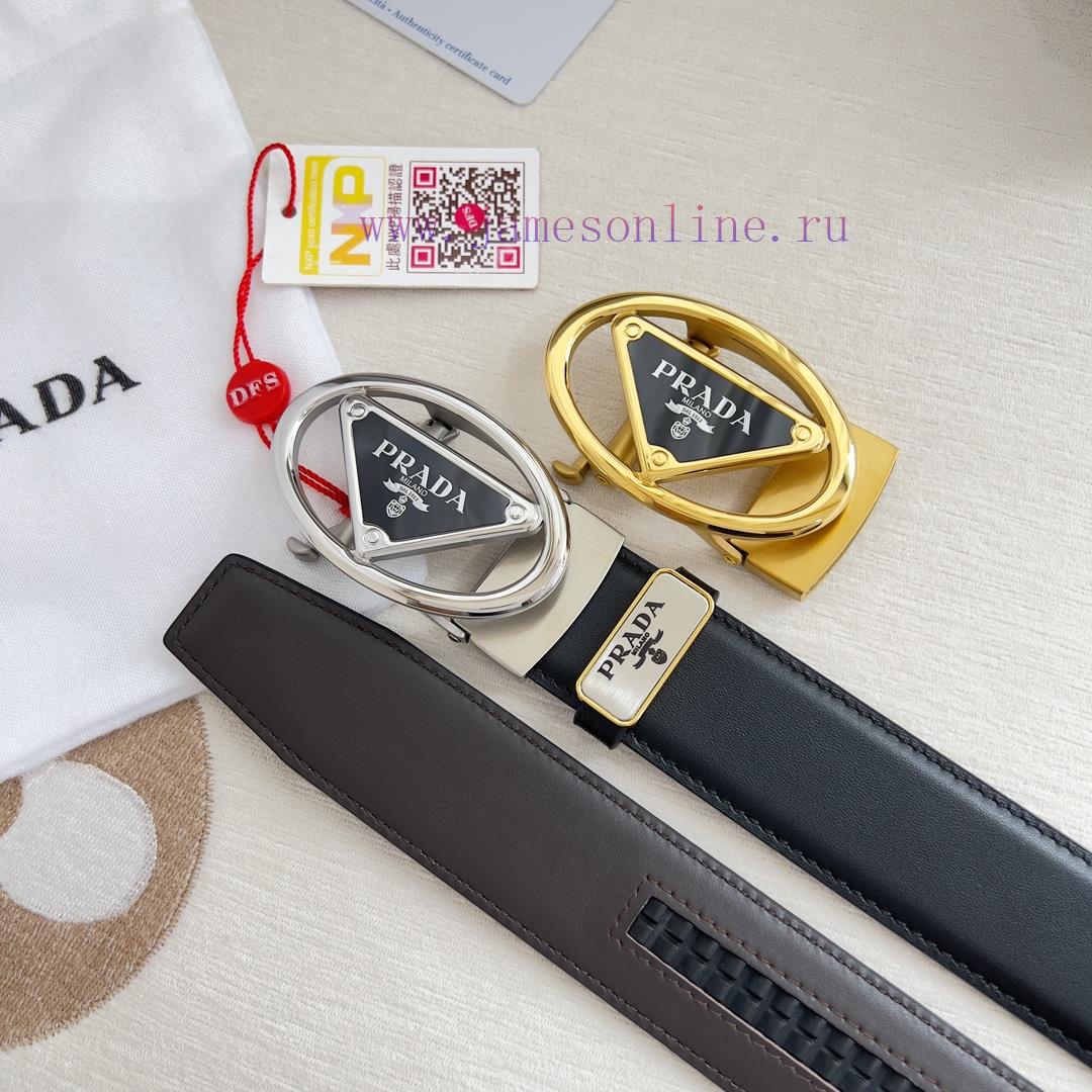 Prada PRADA Belt Automatic BeltAutomatic belt, classic pure steel material automatic buckle, dqfw3kuv - Image 10