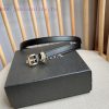 PRADA's elegant Saffiano belt showcases a feminine design with a soft and heartfelt triangul zxzv6bu4