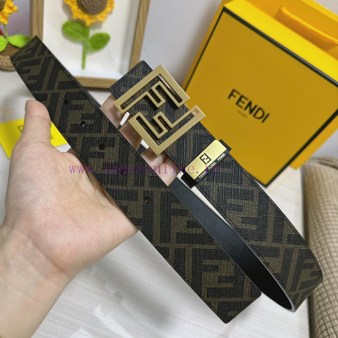Fendi FENDIMaterial: Leather Belt with 100% Head Layer. The leather belt is guaranteed to be rj556q74 - Image 3
