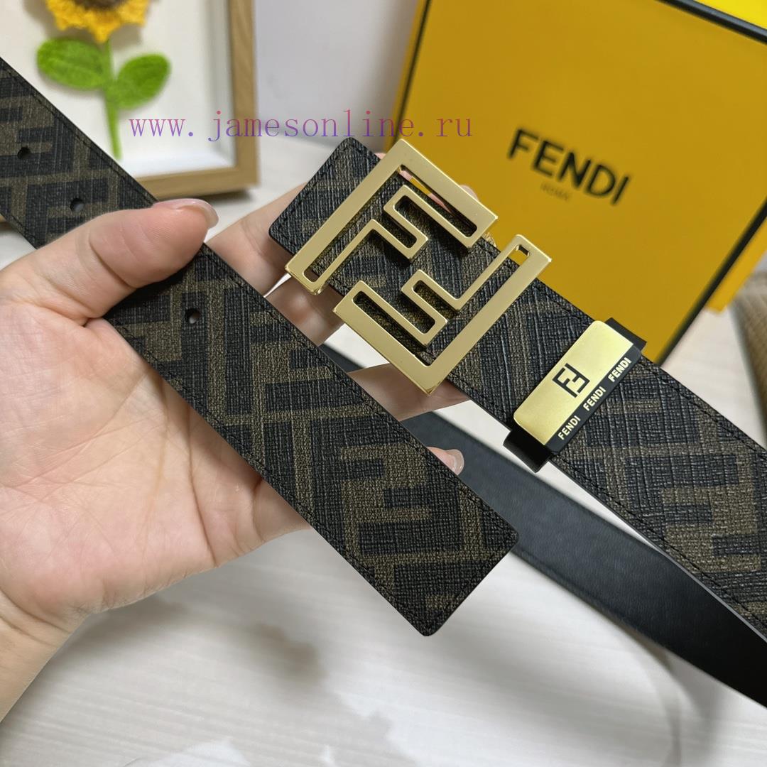 Fendi FENDIMaterial: Leather Belt with 100% Head Layer. The leather belt is guaranteed to be rj556q74 - Image 4