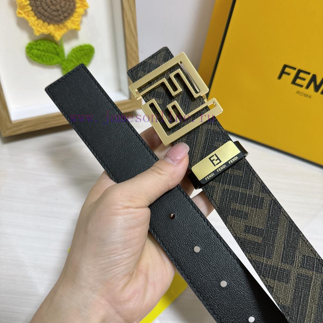 Fendi FENDIMaterial: Leather Belt with 100% Head Layer. The leather belt is guaranteed to be rj556q74 - Image 9