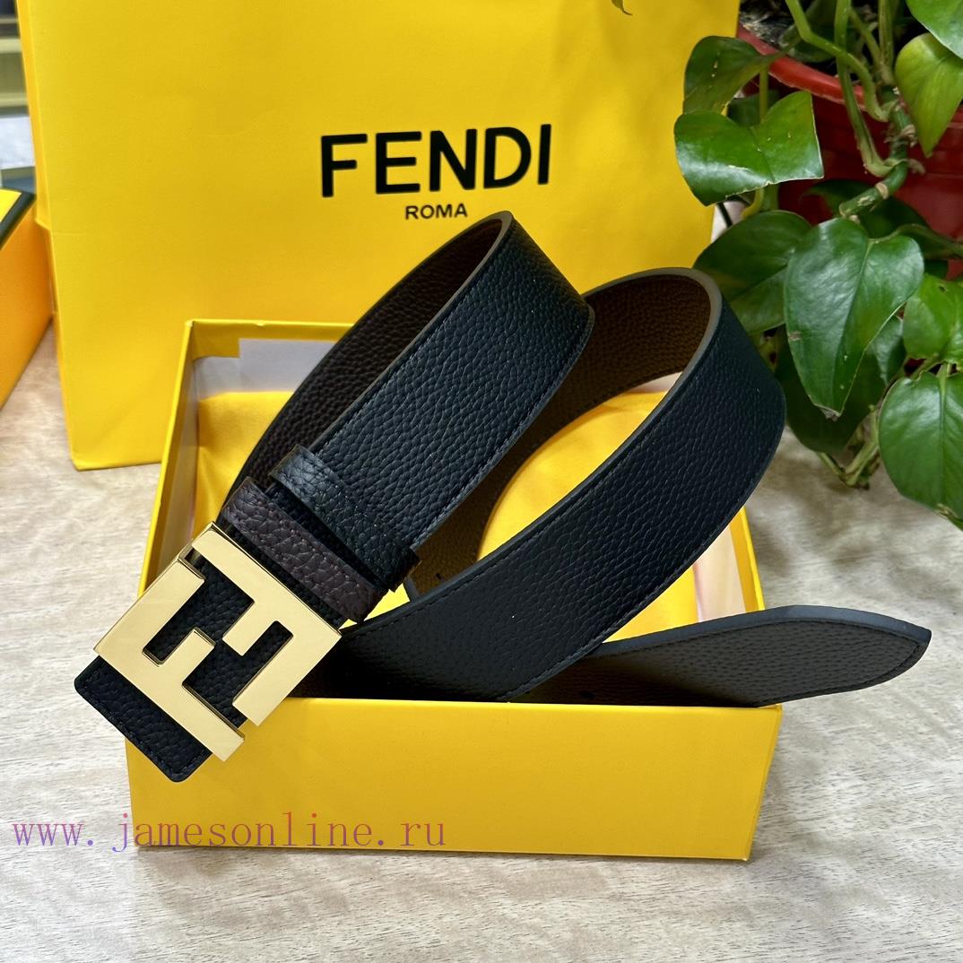 FENDL 40MM wide double-sided original calf leather with a single ruthenium palladium plated qxxyfhji - Image 2