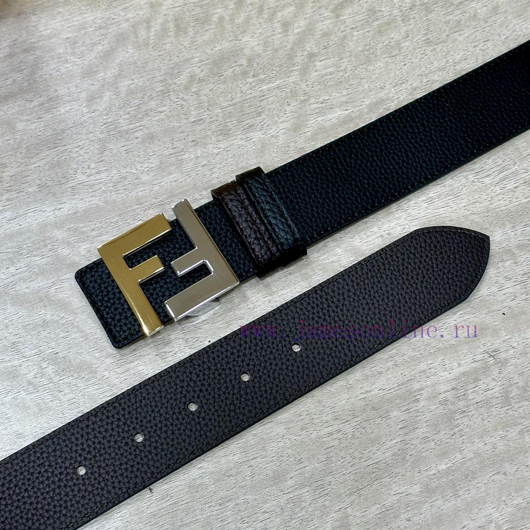 FENDL 40MM wide double-sided original calf leather with a single ruthenium palladium plated nz83yg8n - Image 4