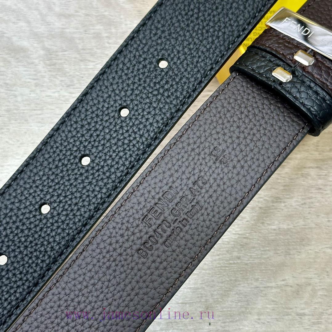FENDL 40MM wide double-sided original calf leather with a single ruthenium palladium plated nz83yg8n - Image 9