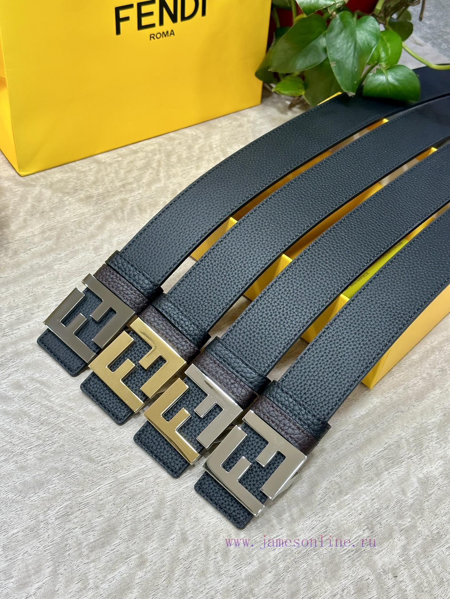 FENDL 40MM wide double-sided original calf leather with a single ruthenium palladium plated nz83yg8n - Image 10