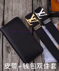 LV. Yiluweideng two-piece setWooden box, belt+wallet, two-piece setGrade: Imported 100% top lzo8gjpf