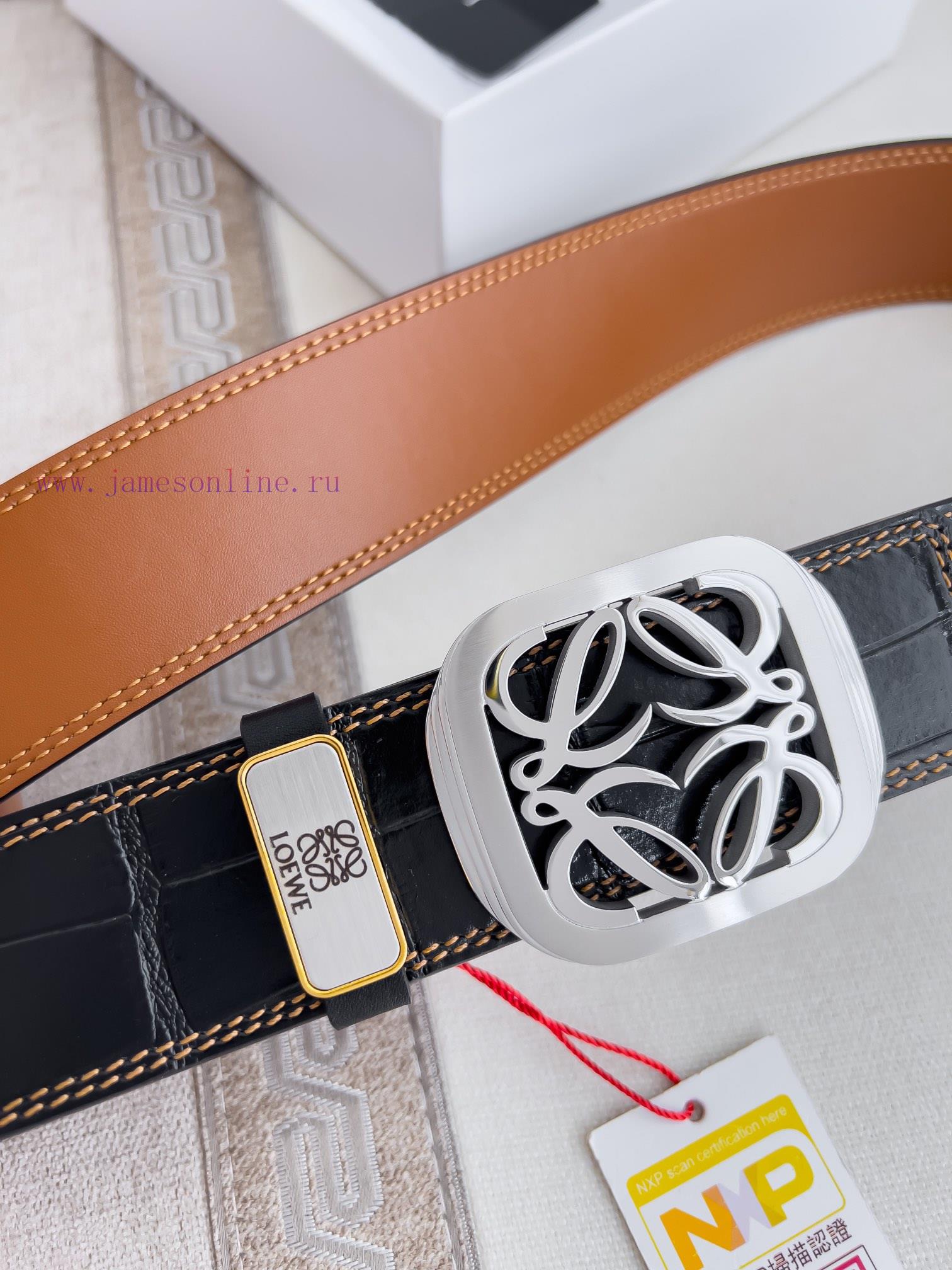 Luo Yiwei Loewe Belt ️ BeltBuckle, made of pure steel material, photographed in real lifeMat 13ck7akx - Image 5