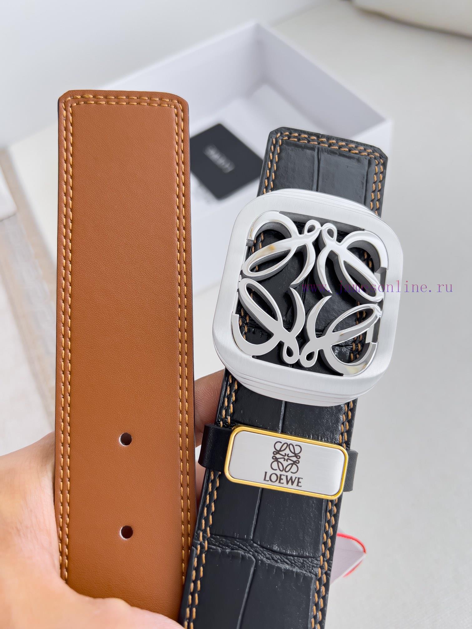 Luo Yiwei Loewe Belt ️ BeltBuckle, made of pure steel material, photographed in real lifeMat 13ck7akx - Image 7