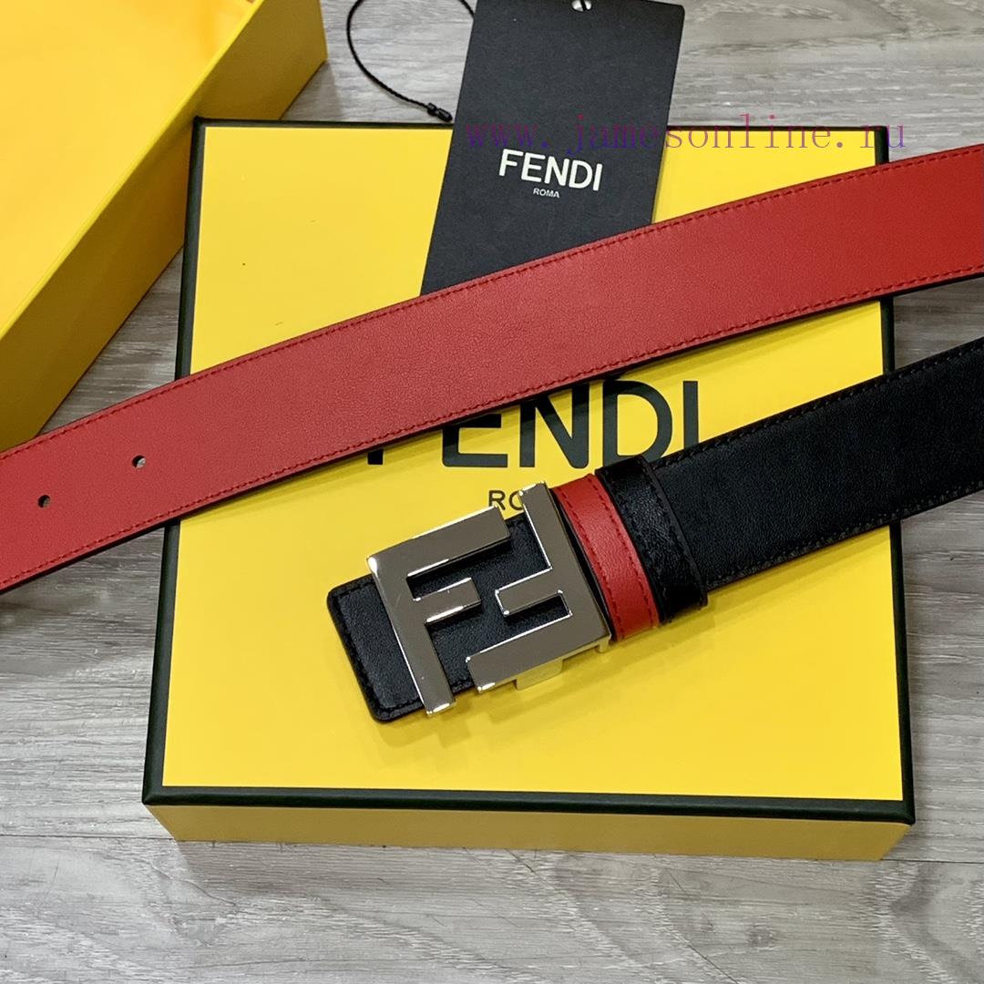 FENDL 35MM wide double-sided original calf leather with a single ruthenium palladium plated 5ch632ev - Image 3