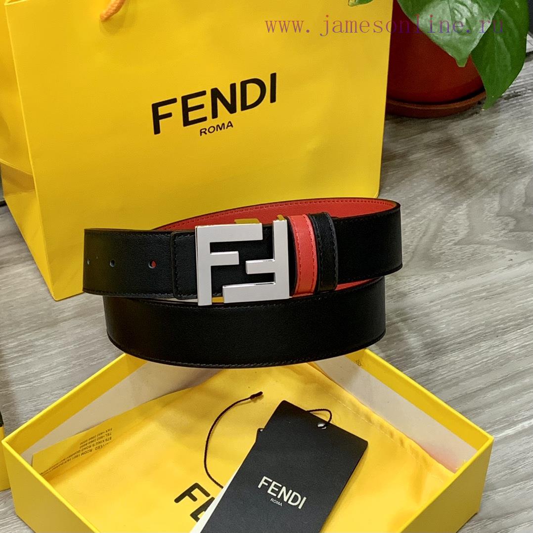 FENDL 35MM wide double-sided original calf leather with a single ruthenium palladium plated 5ch632ev - Image 6