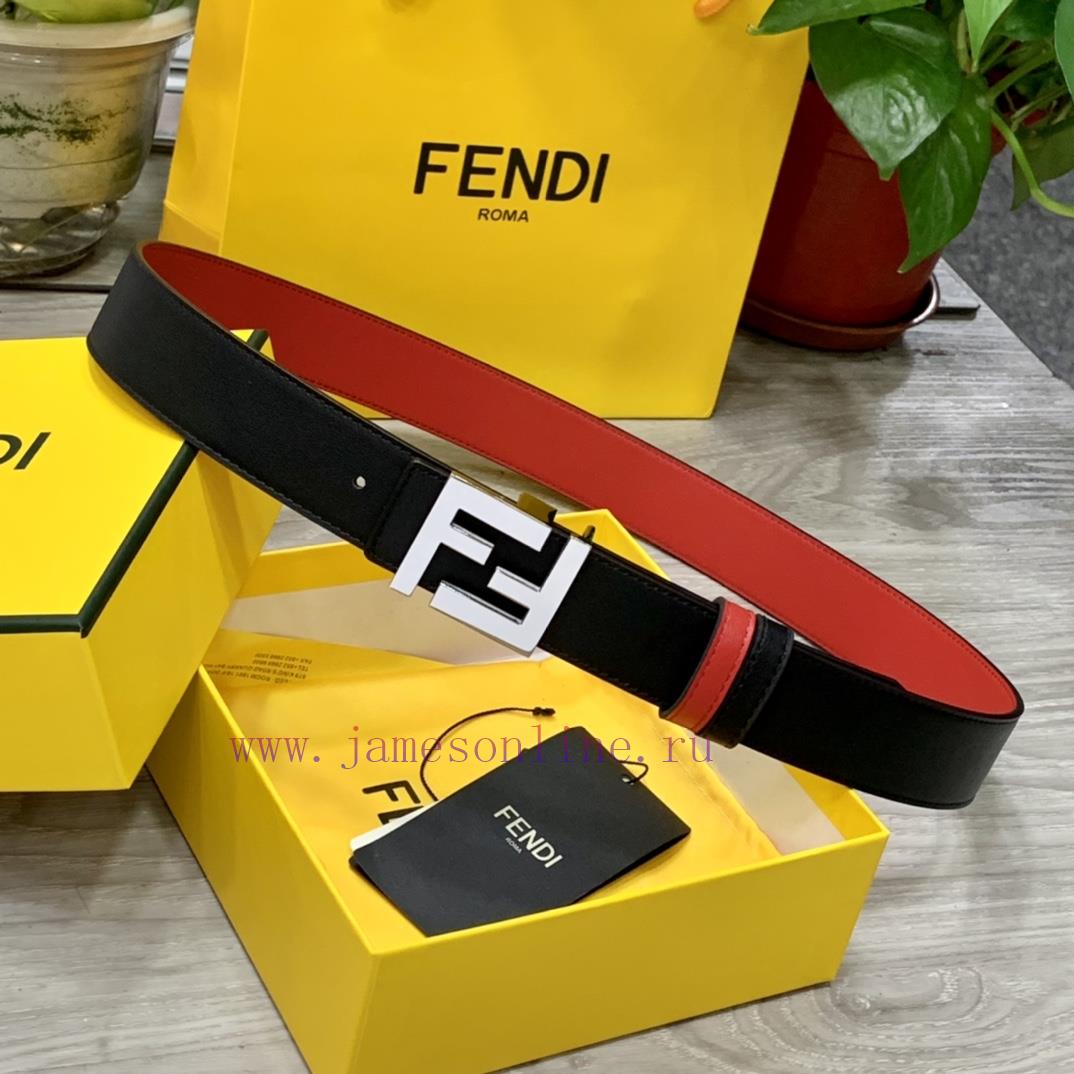 FENDL 35MM wide double-sided original calf leather with a single ruthenium palladium plated 5ch632ev - Image 7