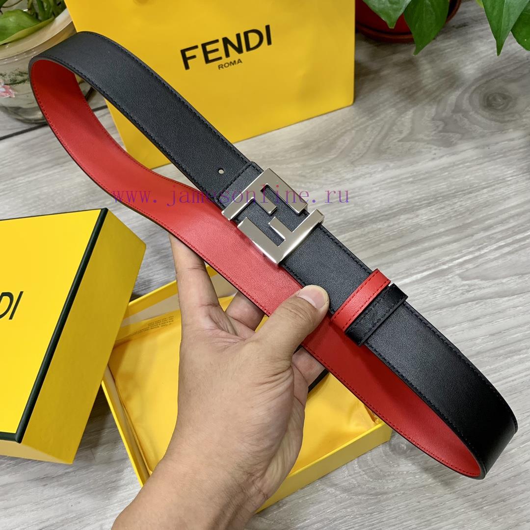 FENDL 35MM wide double-sided original calf leather with a single ruthenium palladium plated 5ch632ev - Image 8