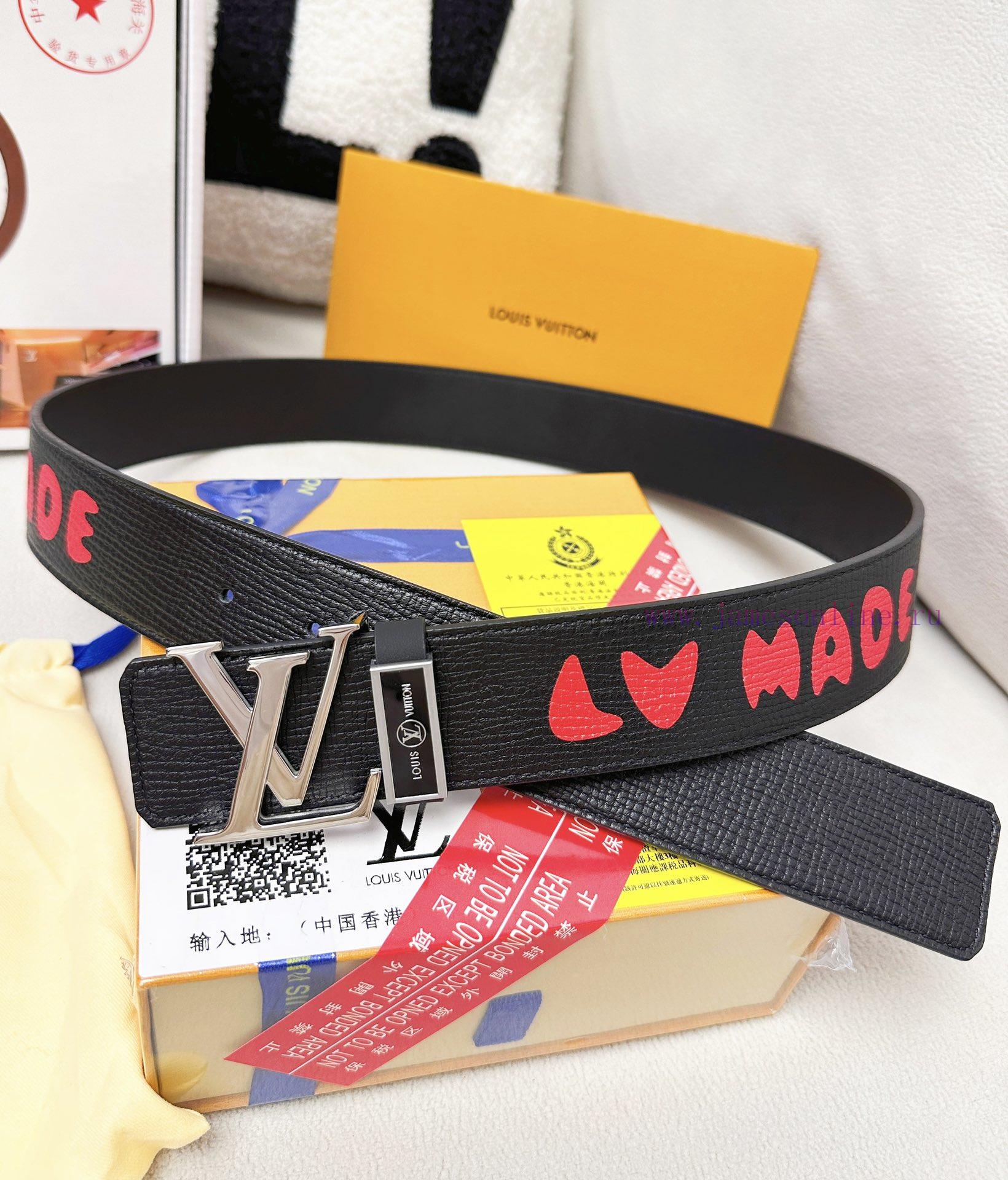Belt LV Louis ReproductionBelt made of 100% head layer cowhide, ensuring a three-dimensional f94ih1f4 - Image 5