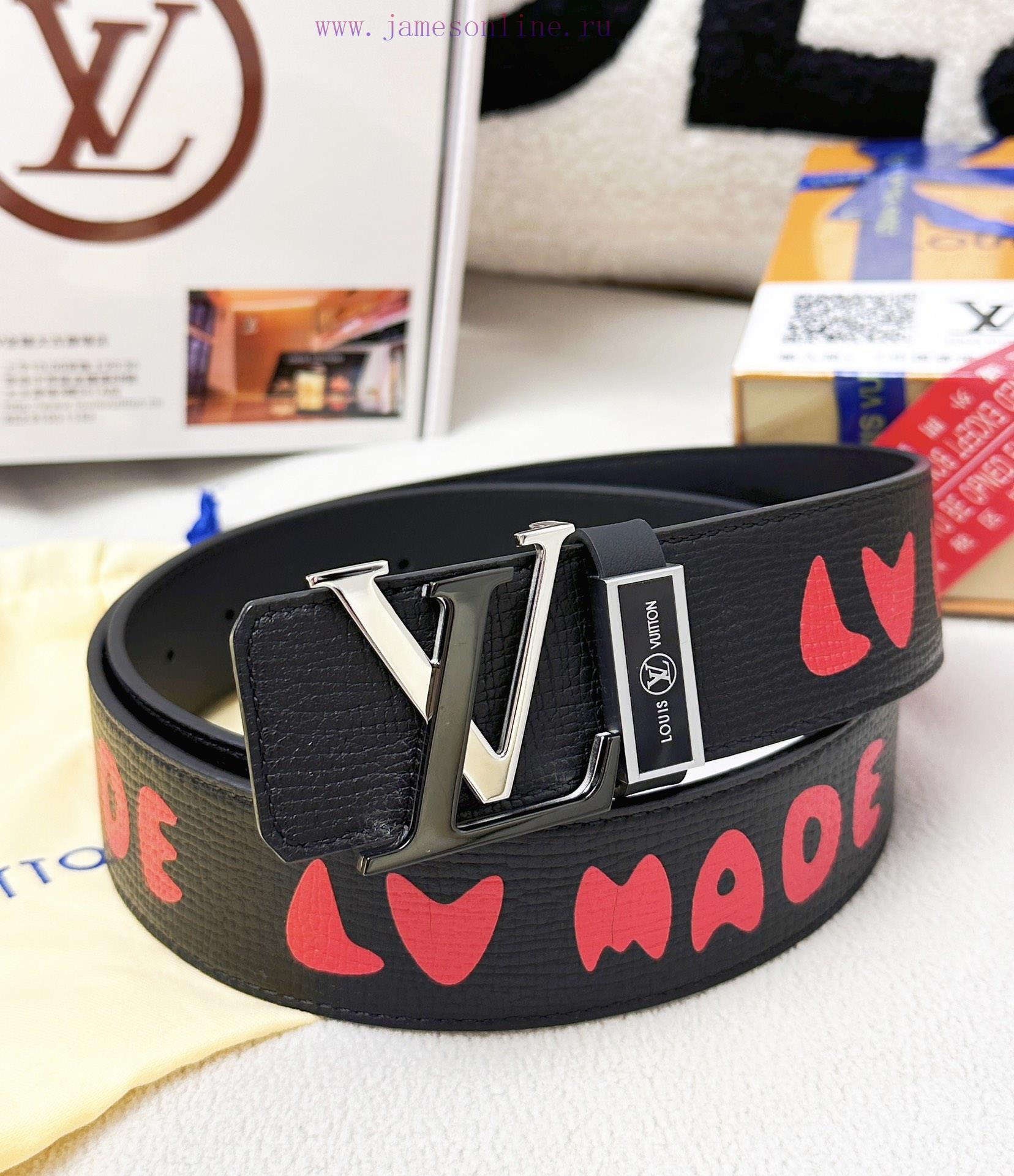 Belt LV Louis ReproductionBelt made of 100% head layer cowhide, ensuring a three-dimensional f94ih1f4 - Image 10