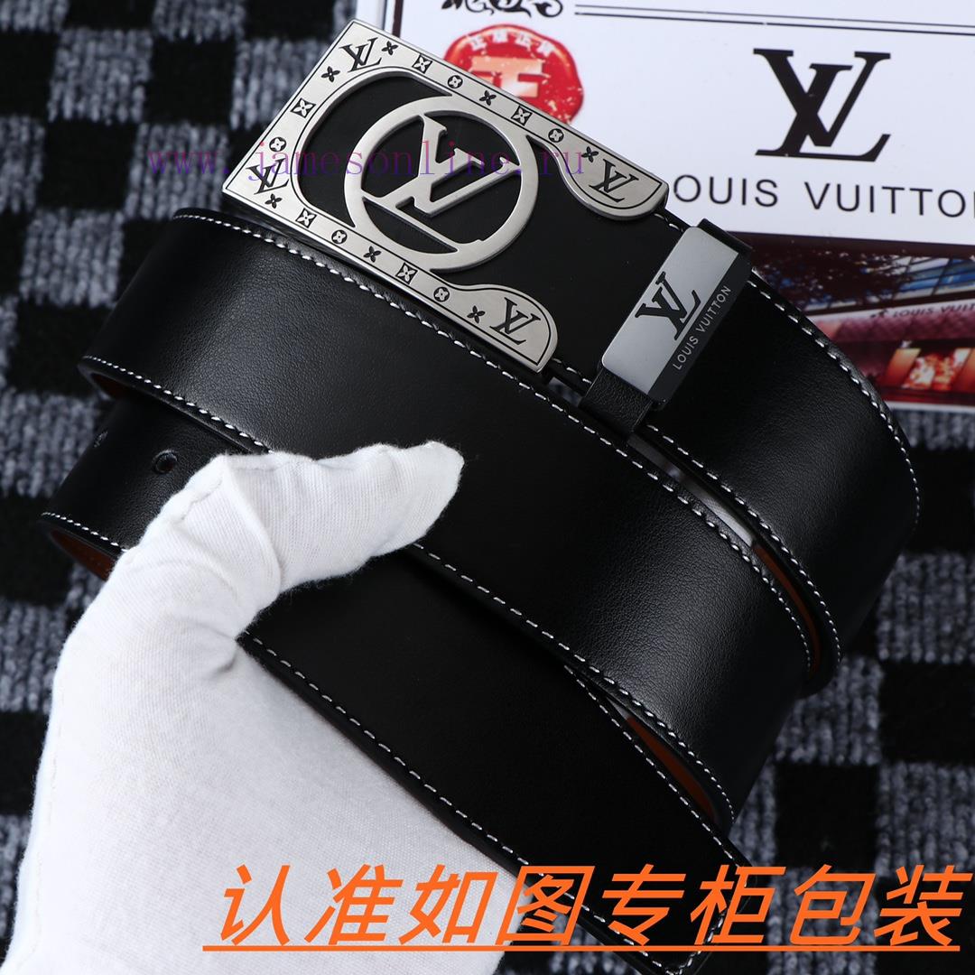 Men's belt LV Louis Deng ️Men's leather belt is made of 100% head layer cowhide, ensuring th q14nhhe2 - Image 2