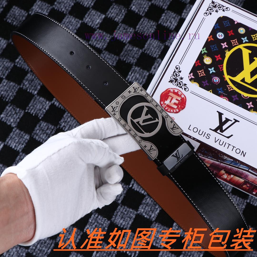 Men's belt LV Louis Deng ️Men's leather belt is made of 100% head layer cowhide, ensuring th q14nhhe2 - Image 5