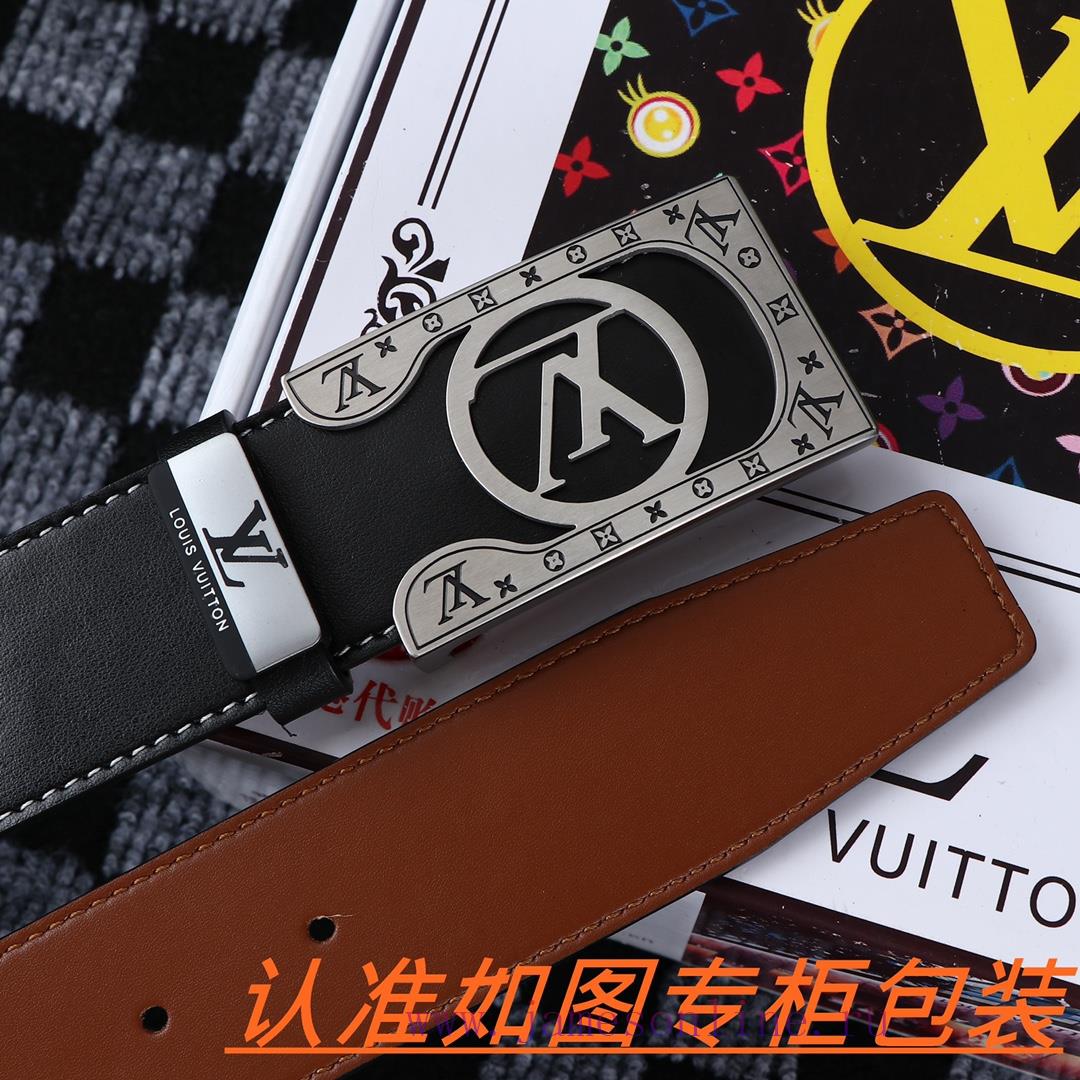Men's belt LV Louis Deng ️Men's leather belt is made of 100% head layer cowhide, ensuring th q14nhhe2 - Image 6
