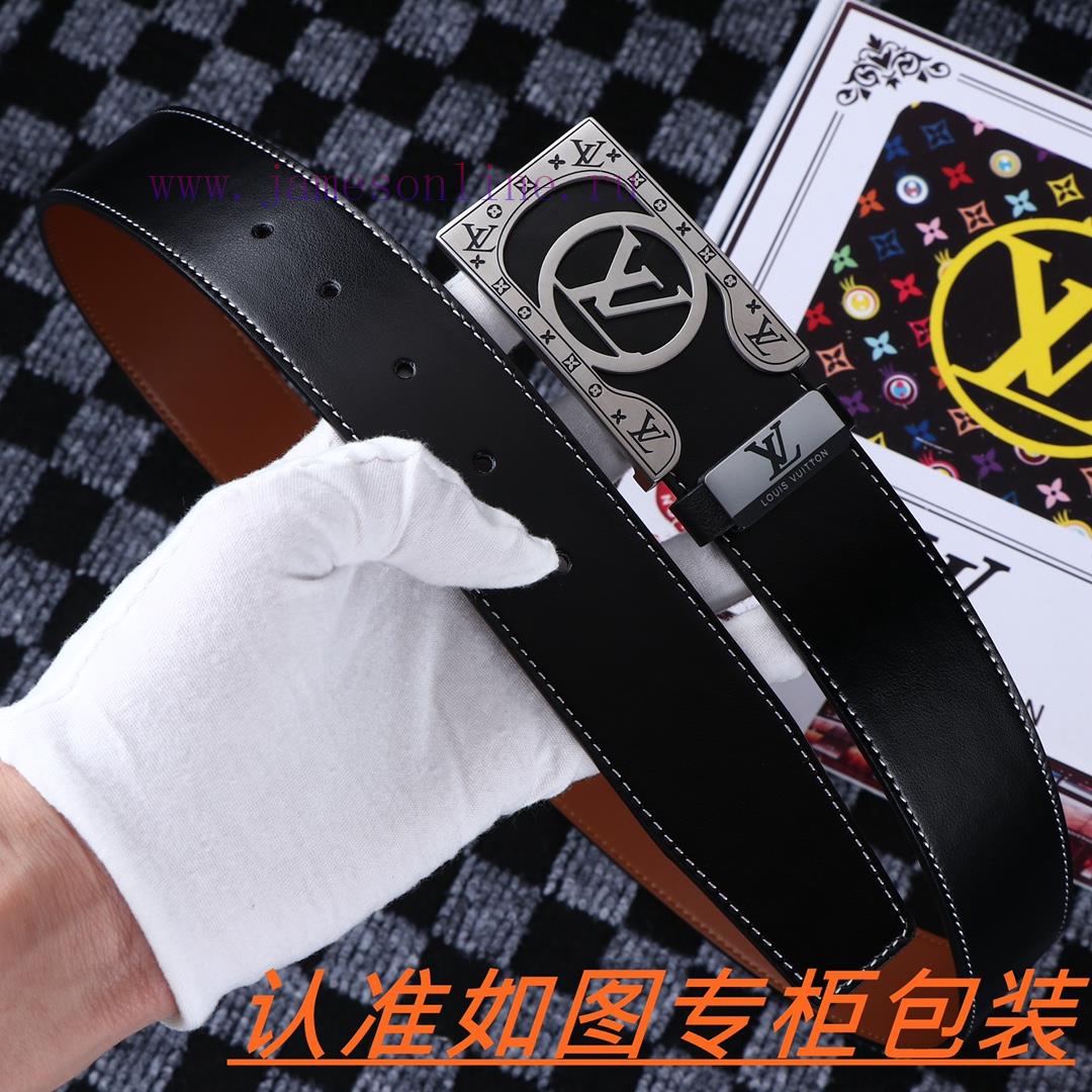 Men's belt LV Louis Deng ️Men's leather belt is made of 100% head layer cowhide, ensuring th q14nhhe2 - Image 7
