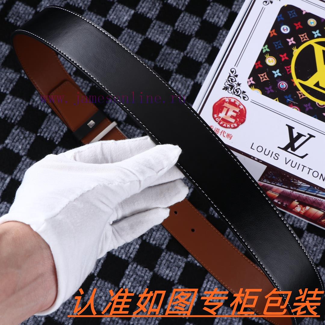 Men's belt LV Louis Deng ️Men's leather belt is made of 100% head layer cowhide, ensuring th q14nhhe2 - Image 9