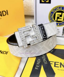 Belt FENDI Fendi ReproductionBelt made of 100% head layer cowhide with crocodile pattern, ev 4zlyo71u