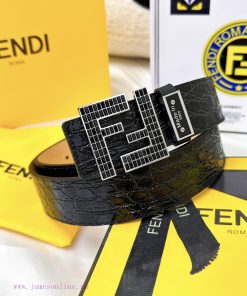Belt FENDI Fendi ReproductionBelt made of 100% head layer cowhide with crocodile pattern, ev byu1uwzw
