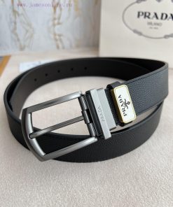Prada PRADA ️ Belt and beltNeedle buckle, original classic boutique rotating needle buckle, oewlb8mu