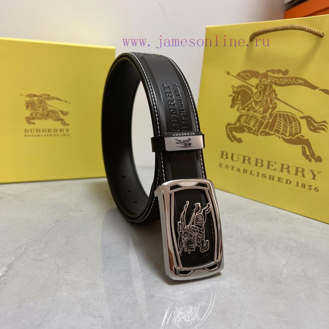 BurberryMaterial: Leather Belt with 100% Head Layer. The leather belt is guaranteed to be ge oshjydju - Image 2