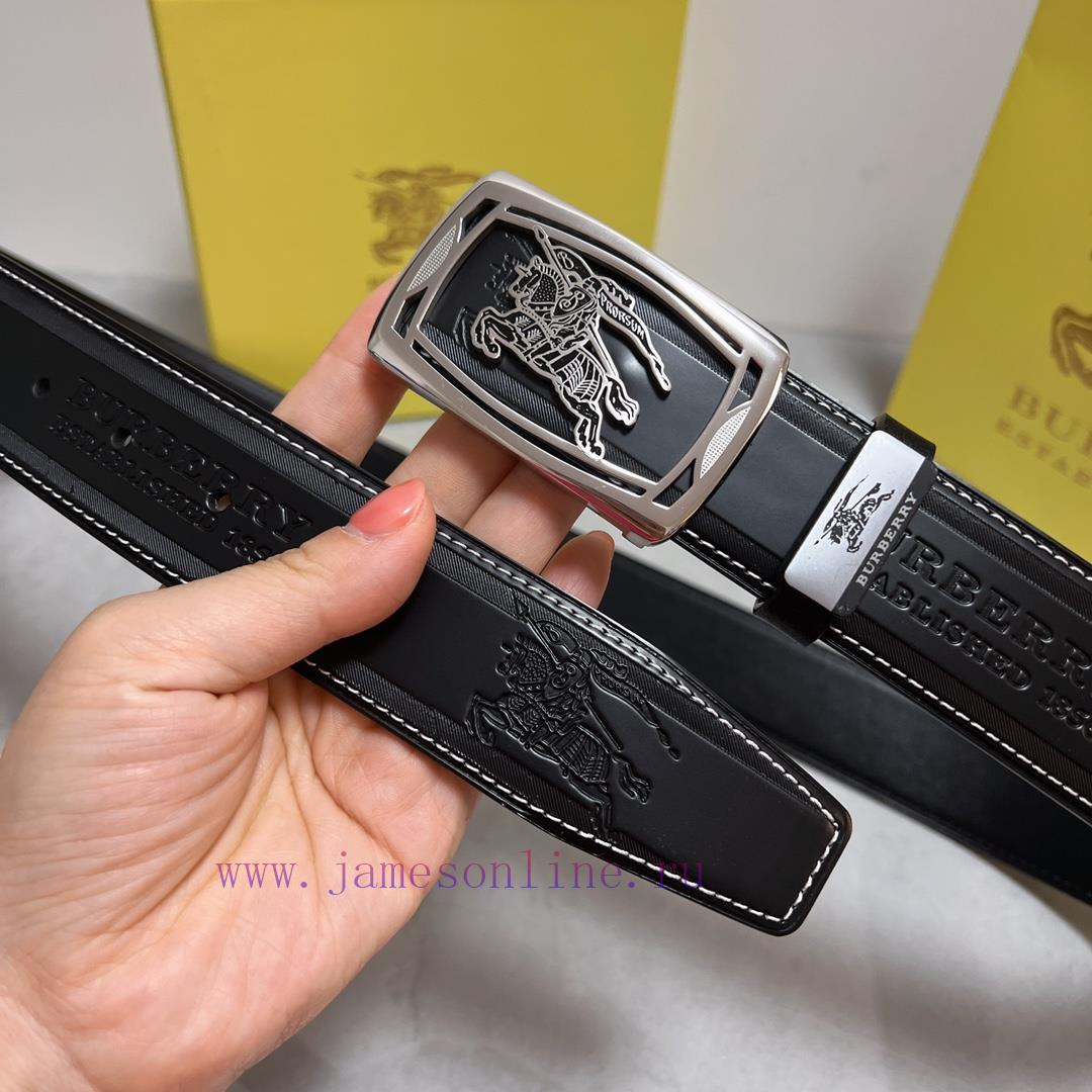 BurberryMaterial: Leather Belt with 100% Head Layer. The leather belt is guaranteed to be ge oshjydju - Image 4