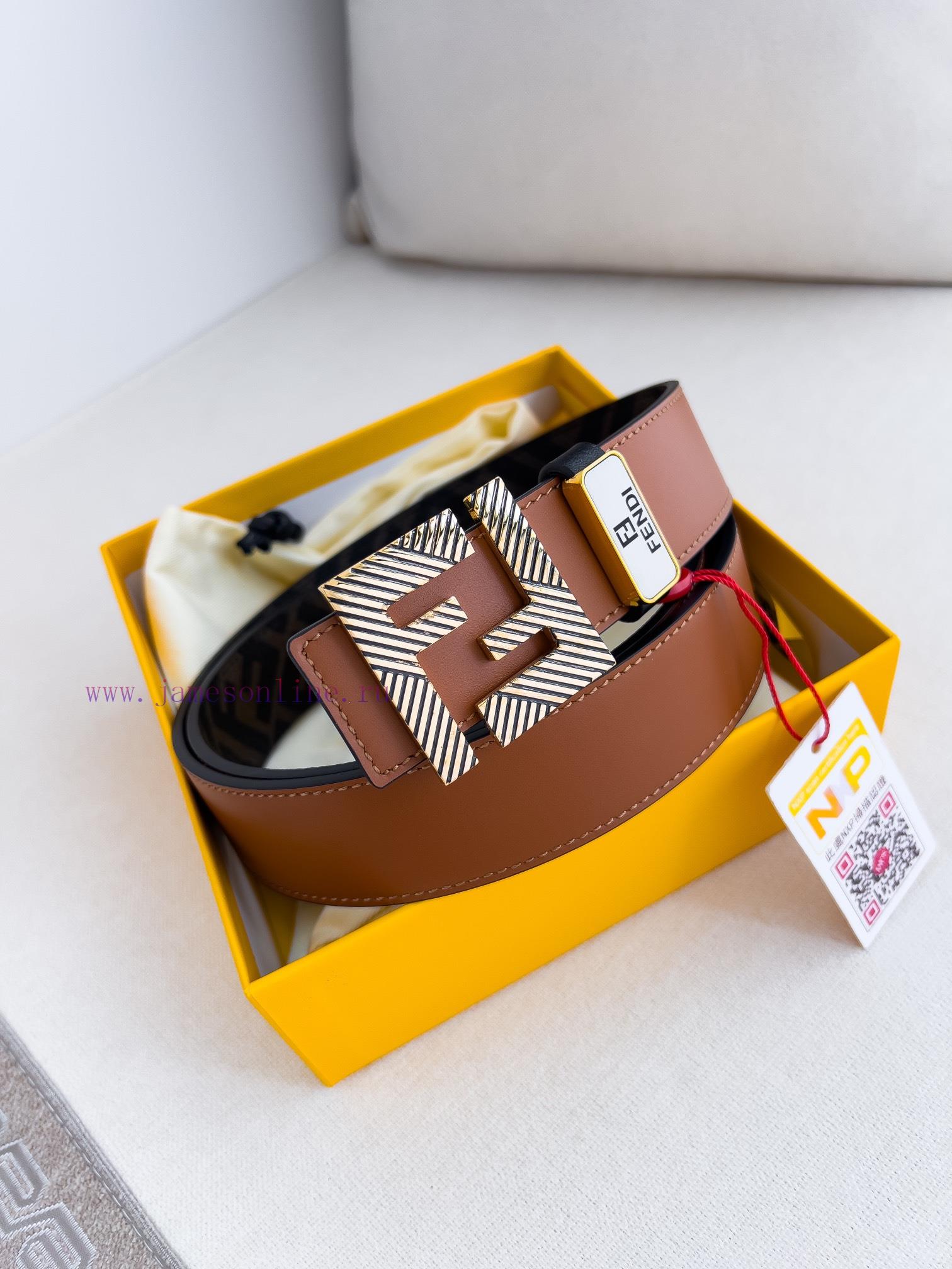 Fendi FENDI ️ Belt and beltBuckle, original classic pure copper boutique letter buckle, phot q5d40fir