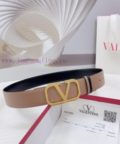 4.0cm Valentino waist belt, double-sided top layer cowhide material, length. 758.80.85.90.95 3bvauqh0