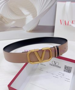 4.0cm Valentino waist belt, double-sided top layer cowhide material, length. 758.80.85.90.95 99bc8iul
