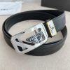 Prada PRADA Belt Automatic BeltAutomatic belt, classic acrylic pure steel material automatic q7lt8u7x