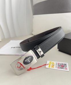 Prada. Prada Belt Automatic BeltAutomatic belt, classic pure steel material automatic buckle h85aktn4