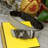 FENDI style with width of 4.0CM, double ring front and back waist belt, FF nail buckle, dual ioarb9gv