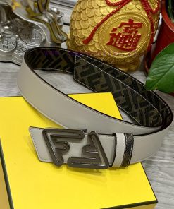 FENDI style with width of 4.0CM, double ring front and back waist belt, FF nail buckle, dual ioarb9gv