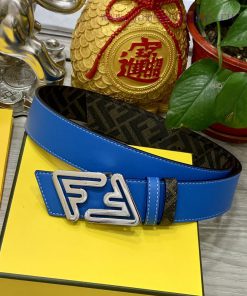 FENDI style with width of 4.0CM, double ring front and back waist belt, FF nail buckle, dual 16k7hb4o