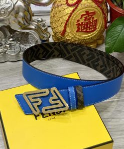 FENDI style with width of 4.0CM, double ring front and back waist belt, FF nail buckle, dual 19l5uxoi