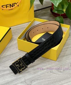 Comes with a complete gift boxFENDL 40MM wide double-sided original calf leather with a sing f0ndy7sd